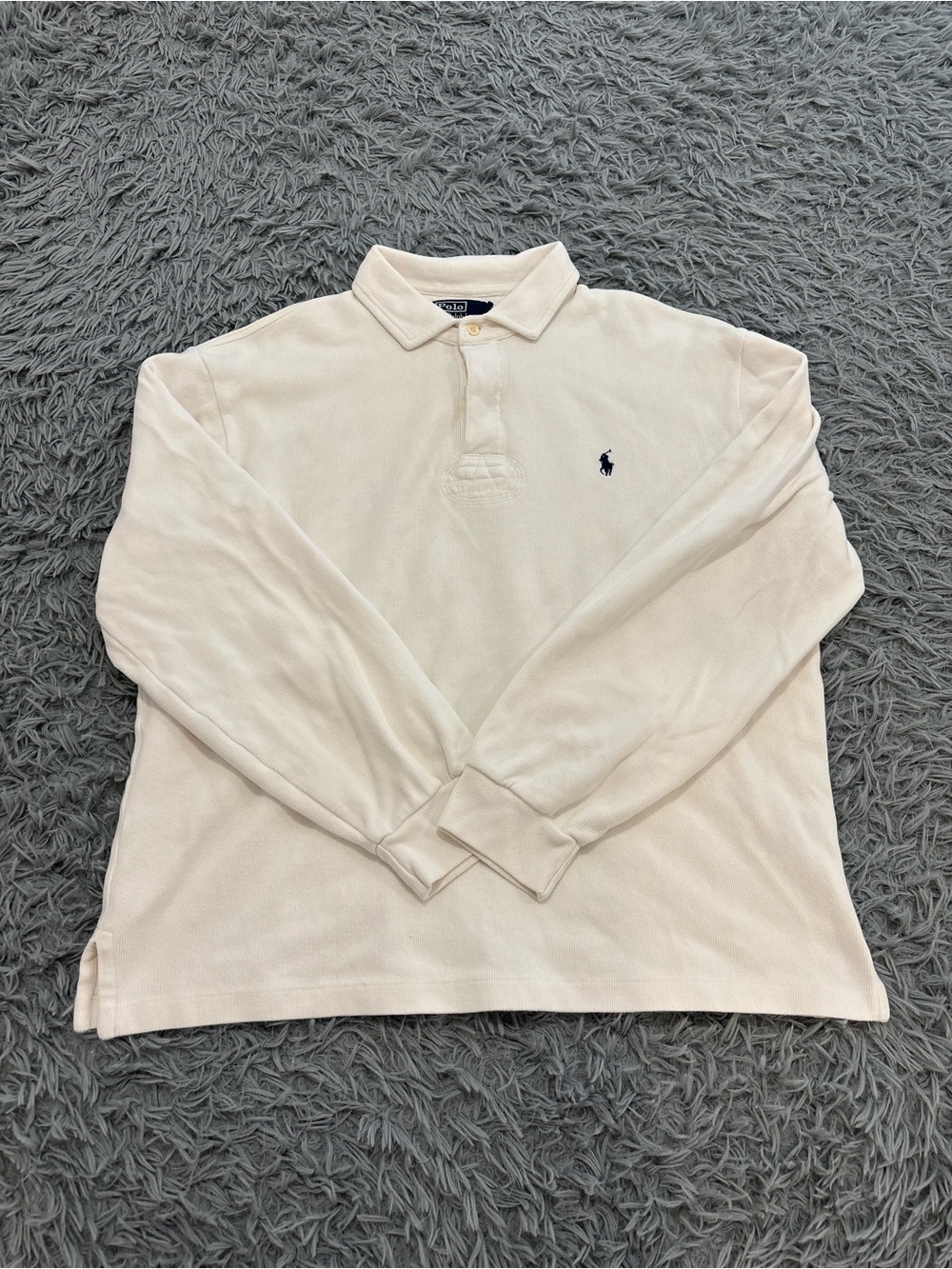 Vtg 90s Polo Ralph Lauren Men’s XL Sweater Off White Academia Preppy Old Money